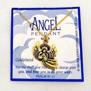 Vintage Angel Necklace/Pendant New on Card (1994) - Bob Siemon